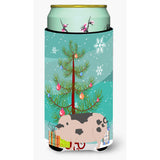 Caroline'S Treasures Gloucester Old Spot Pig Christmas Decorative Can Hugger, Tall, Multicolor