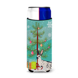 Caroline'S Treasures English Spot Rabbit Christmas Decorative Can Hugger, Slim, Multicolor