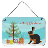 Caroline'S Treasures Tan Rabbit Christmas Metal Print, 8 X 12