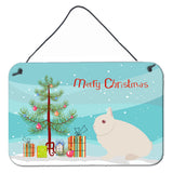 Caroline'S Treasures Hermelin Rabbit Christmas Metal Print, 8 X 12