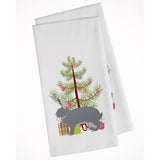 Giant Chinchilla Rabbit Christmas White Kitchen Towel Set Of 2