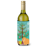 Caroline'S Treasures Holland Lop Rabbit Christmas Decorative Bottle Hugger, 750Ml, Multicolor