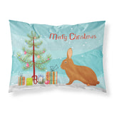 Caroline'S Treasures Rex Rabbit Christmas Pillowcase, Standard, Multicolor