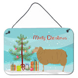 Caroline'S Treasures East Friesian Sheep Christmas Metal Print, 8 X 12