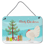 Caroline'S Treasures White Holland Turkey Christmas Metal Print, 8 X 12, Multicolor