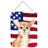 Caroline'S Treasures Chihuahua Patriotic Metal Print, 16 X 12, Multicolor