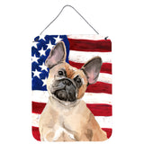 Caroline'S Treasures Fawn French Bulldog Patriotic Metal Print, 16 X 12, Multicolor