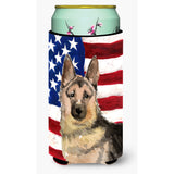 Caroline'S Treasures German Shepherd Patriotic Decorative Can Hugger, Tall, Multicolor