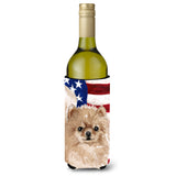 Caroline'S Treasures Pomeranian Patriotic Decorative Bottle Hugger, 750Ml, Multicolor