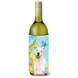 Caroline'S Treasures White Staffie Bull Terrier Christmas Decorative Bottle Hugger, 750Ml, Multicolor