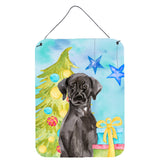 Caroline'S Treasures Black Labrador Christmas Metal Print, 16 X 12, Multicolor