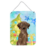 Caroline'S Treasures Chocolate Labrador Christmas Metal Print, 16 X 12, Multicolor