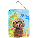 Caroline'S Treasures Brown Cockapoo Christmas Metal Print, 16 X 12, Multicolor