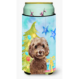 Caroline'S Treasures Brown Cockapoo Christmas Decorative Can Hugger, Tall, Multicolor