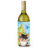 Caroline'S Treasures Long Haired Chihuahua Christmas Decorative Bottle Hugger, 750Ml, Multicolor