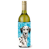 Caroline'S Treasures Dalmatian Winter Decorative Bottle Hugger, 750Ml, Multicolor