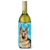 Caroline'S Treasures German Shepherd Winter Decorative Bottle Hugger, 750Ml, Multicolor