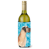 Caroline'S Treasures Fawn Natural Dane Winter Decorative Bottle Hugger, 750Ml, Multicolor