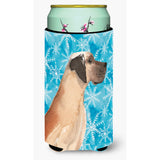 Caroline'S Treasures Fawn Natural Dane Winter Decorative Can Hugger, Tall, Multicolor