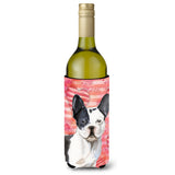 Caroline'S Treasures Black White French Bulldog Love Decorative Bottle Hugger, 750Ml, Multicolor