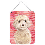 Caroline'S Treasures Champagne Cockapoo Love Metal Print, 16 X 12, Multicolor