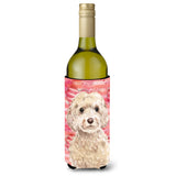Caroline'S Treasures Champagne Cockapoo Love Decorative Bottle Hugger, 750Ml, Multicolor
