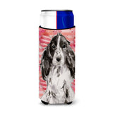 Caroline'S Treasures Black Parti Love Decorative Can Hugger, Slim, Multicolor