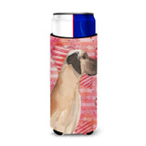 Caroline'S Treasures Fawn Natural Dane Love Decorative Can Hugger, Slim, Multicolor