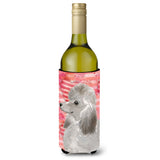 Caroline'S Treasures Grey Standard Poodle Love Decorative Bottle Hugger, 750Ml, Multicolor