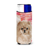 Caroline'S Treasures Pomeranian Love Decorative Can Hugger, Slim, Multicolor