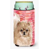 Caroline'S Treasures Pomeranian Love Decorative Can Hugger, Tall, Multicolor