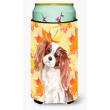Caroline'S Treasures Blenheim Cavalier Spaniel Fall Decorative Can Hugger, Tall, Multicolor