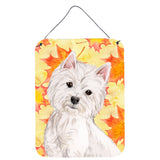 Caroline'S Treasures Westie Fall Metal Print, 16 X 12, Multicolor