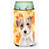 Caroline'S Treasures Wire Hair Jack Russell Fall Decorative Can Hugger, Tall, Multicolor