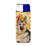 Caroline'S Treasures German Shepherd Fall Decorative Can Hugger, Slim, Multicolor