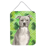 Caroline'S Treasures Staffordshire Bull Terrier St. Patrick'S Christmas Print, 16 X 12, Multicolor