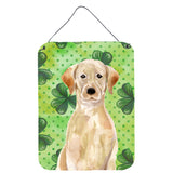 Caroline'S Treasures Yellow Labrador St. Patrick'S Metal Print, 16 X 12, Multicolor