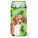 Caroline'S Treasures Beagle St. Patrick'S Decorative Can Hugger, Tall, Multicolor