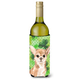 Caroline'S Treasures Chihuahua St. Patrick'S Decorative Bottle Hugger, 750Ml, Multicolor