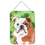 Caroline'S Treasures English Bulldog St. Patrick'S Metal Print, 16 X 12, Multicolor