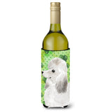 Caroline'S Treasures White Standard Poodle St. Patrick'S Decorative Bottle Hugger, 750Ml, Multicolor