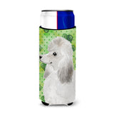 Caroline'S Treasures White Standard Poodle St. Patrick'S Decorative Can Hugger, Slim, Multicolor