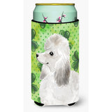 Caroline'S Treasures White Standard Poodle St. Patrick'S Decorative Can Hugger, Tall, Multicolor