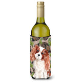 Caroline'S Treasures Blenheim Cavalier Spaniel Pine Cones Decorative Bottle Hugger, 750Ml, Multicolor