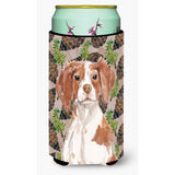 Caroline'S Treasures Brittany Spaniel Pine Cones Decorative Can Hugger, Tall, Multicolor