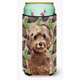 Caroline'S Treasures Brown Cockapoo Pine Cones Decorative Can Hugger, Tall, Multicolor
