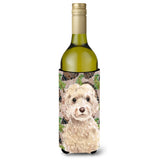 Caroline'S Treasures Champagne Cockapoo Pine Cones Decorative Bottle Hugger, 750Ml, Multicolor