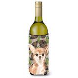Caroline'S Treasures Chihuahua Pine Cones Decorative Bottle Hugger, 750Ml, Multicolor