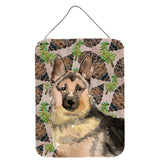 Caroline'S Treasures German Shepherd Pine Cones Metal Print, 16 X 12, Multicolor