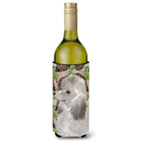 Caroline'S Treasures Grey Standard Poodle Pine Cones Decorative Bottle Hugger, 750Ml, Multicolor